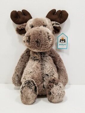 JELLYCAT Bashful Marty Moose Plush Toy 6969E1M